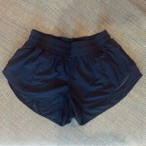 Navy Lululemon Hotty Hot Shorts